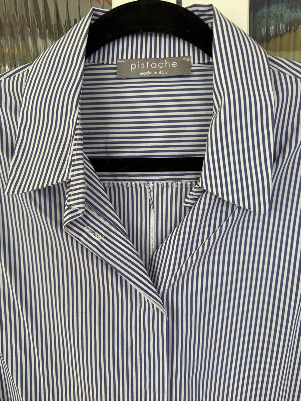 Pistache made in Italy Striped  shirt